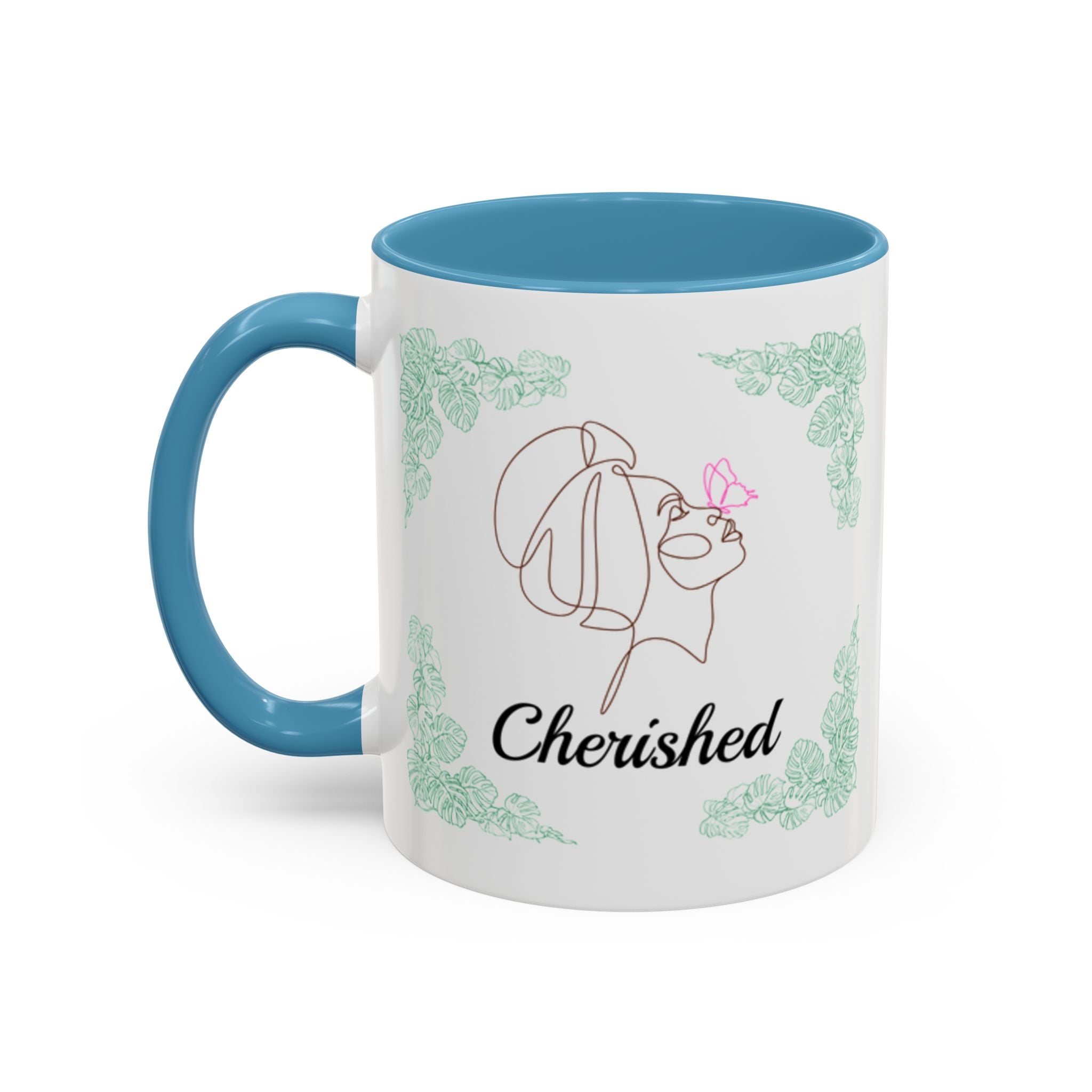 Flourish & Cherish Mug - Black Woman with Butterfly