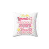 I Am Loved Square Pillow