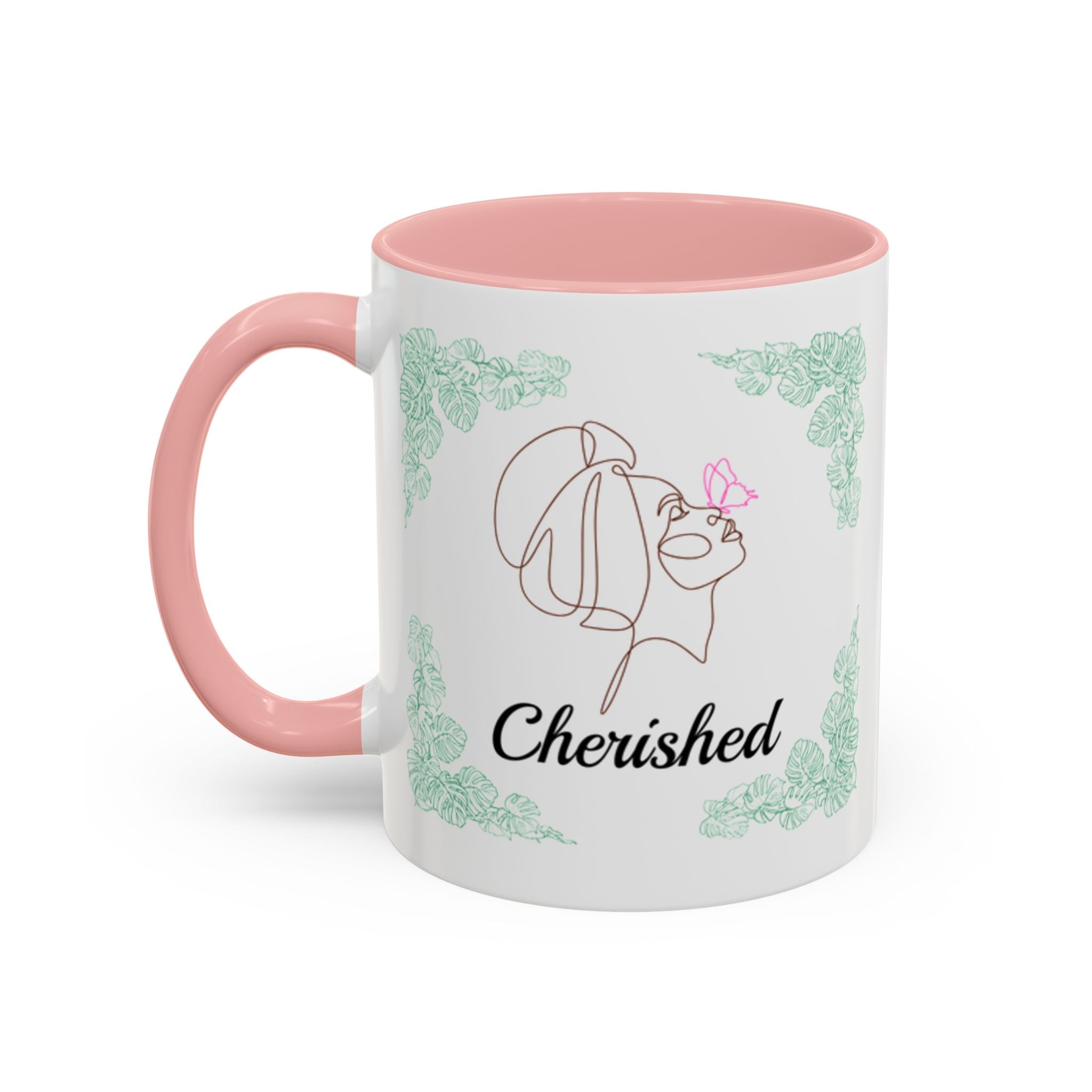 Flourish & Cherish Mug - Black Woman with Butterfly