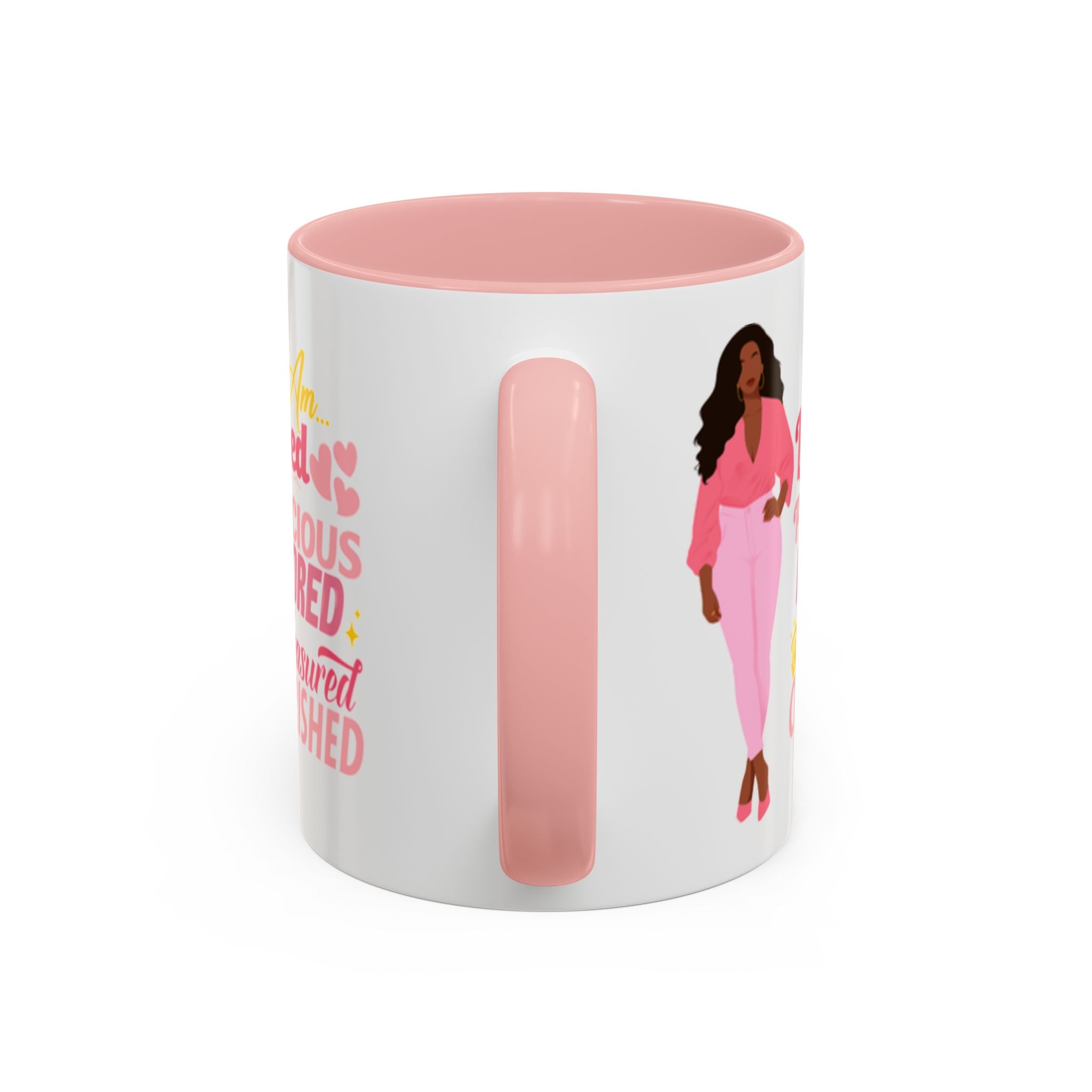 I Am Loved Mug – Black Woman Office Chic