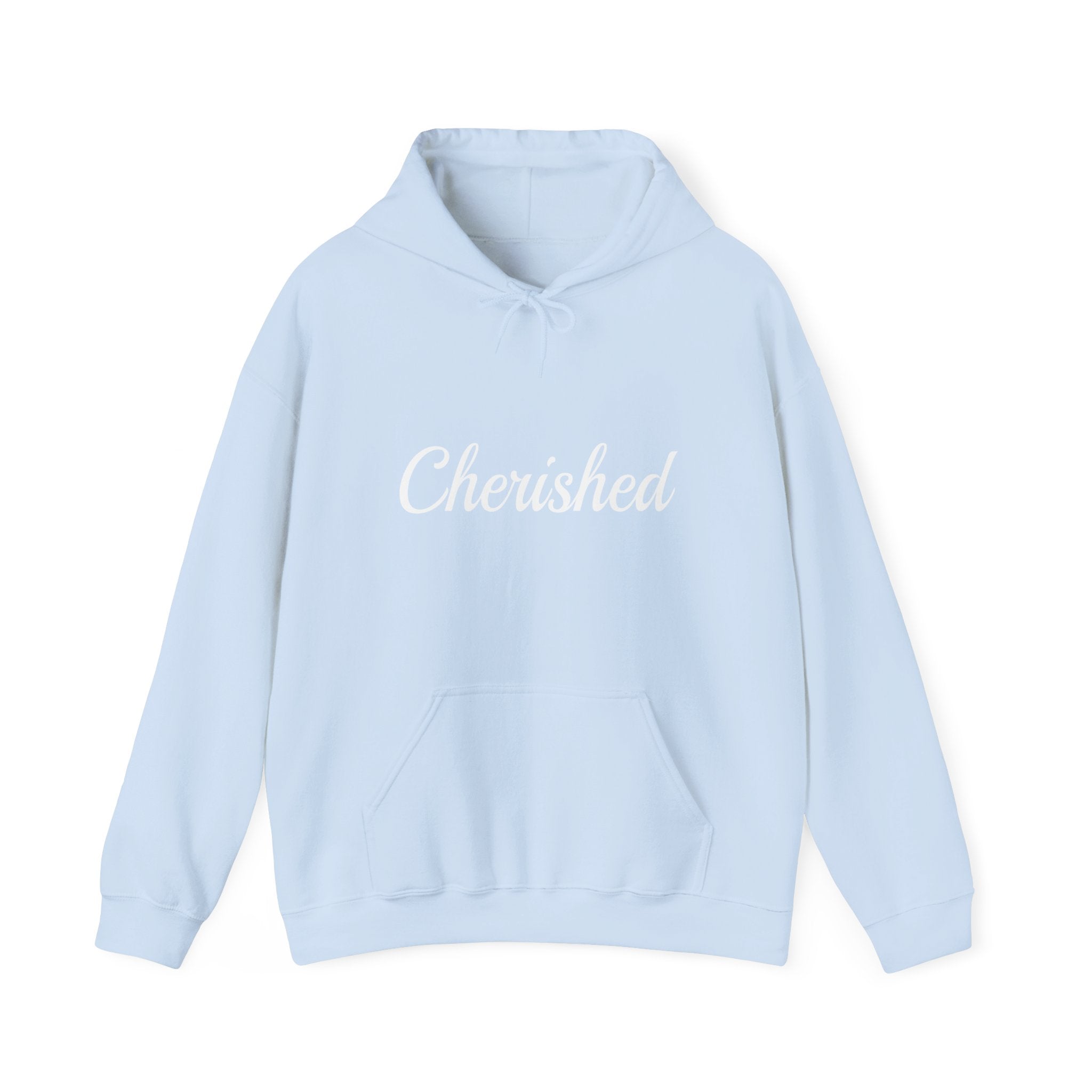 Cherished (White) Heavy Blend™ Hooded Sweatshirt