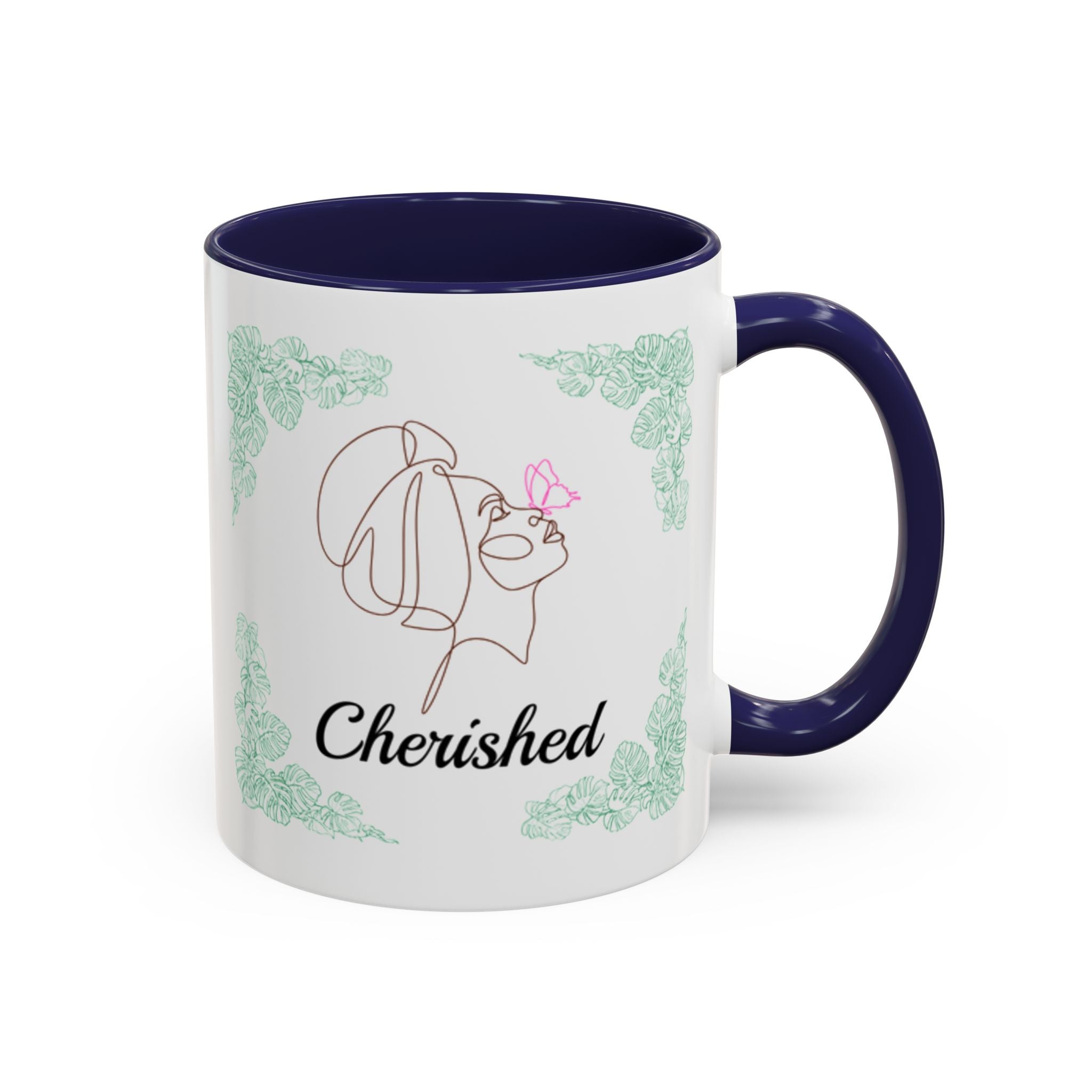 Flourish & Cherish Mug - Black Woman with Butterfly