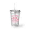 16 Ounce Tumbler with Straw and Endlessly Cherished Logo