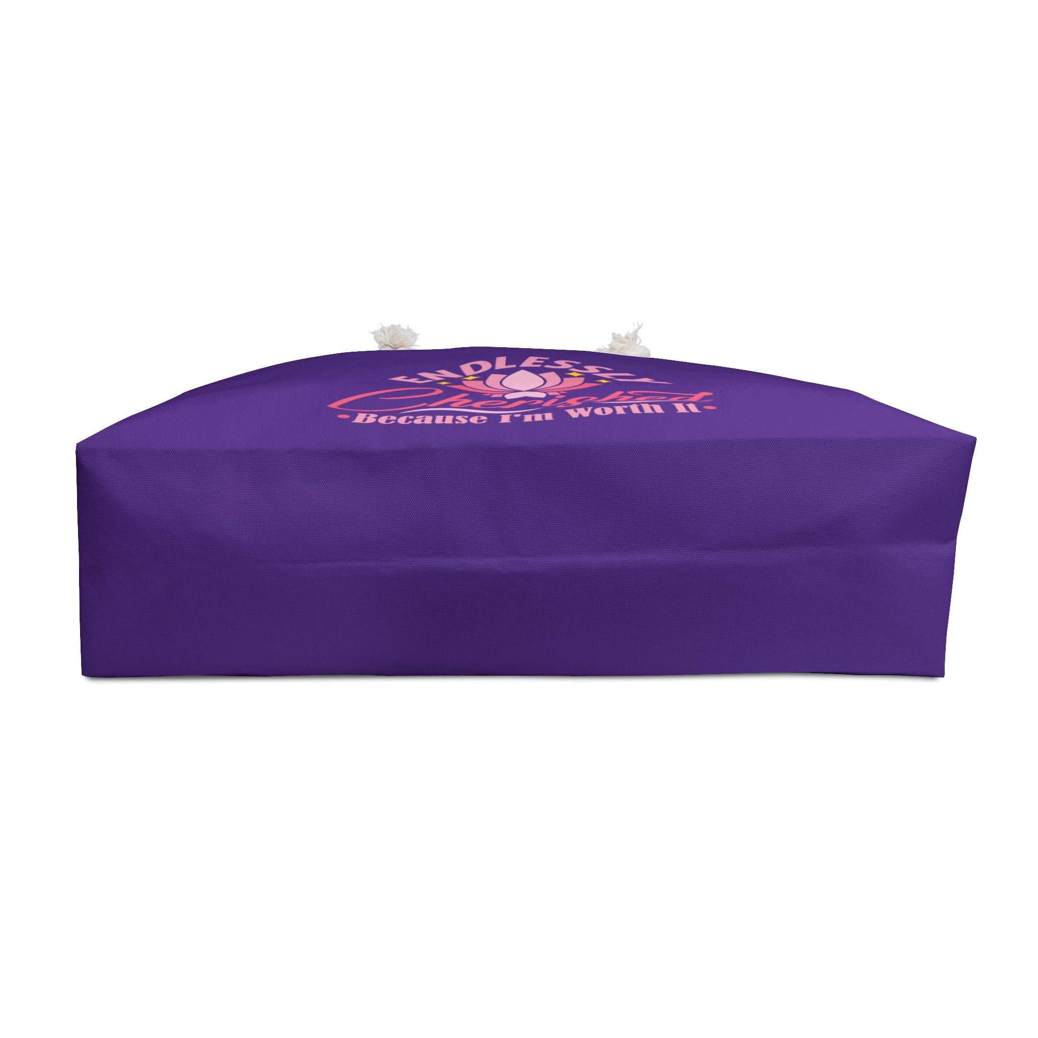 Purple Weekender Tote Bag with Endlessly Cherished Logo