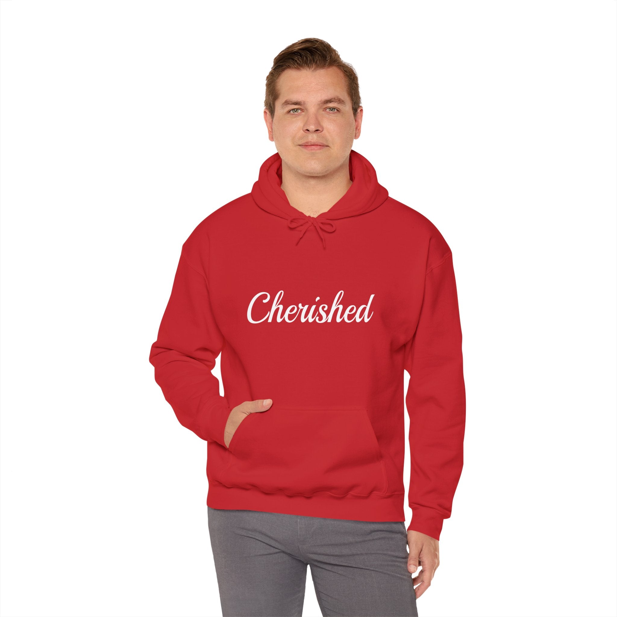 Cherished (White) Heavy Blend™ Hooded Sweatshirt