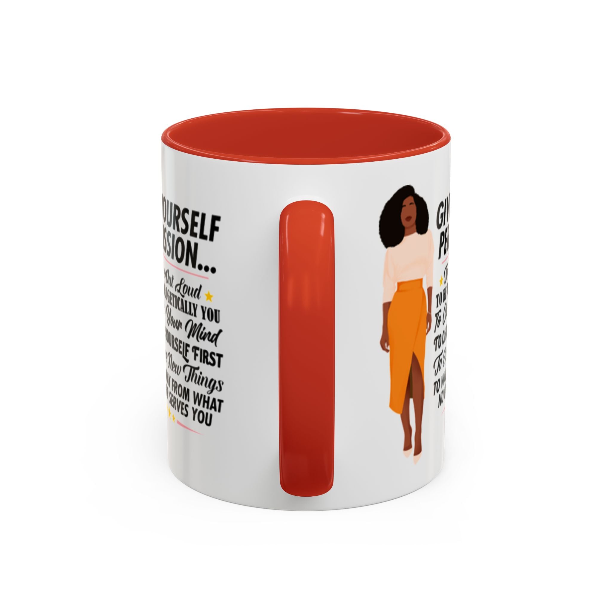 Give Yourself Permission Mug – Black Woman Boss