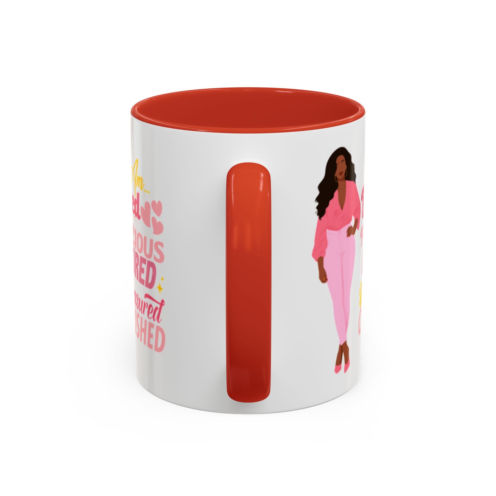 I Am Loved Mug – Black Woman Office Chic