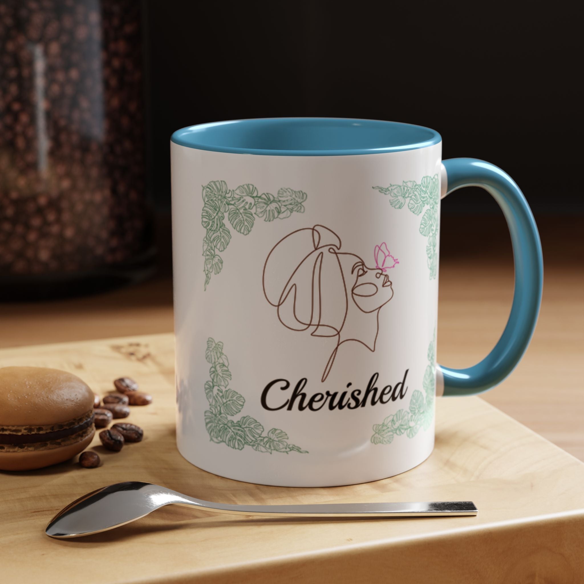 Flourish & Cherish Mug - Black Woman with Butterfly