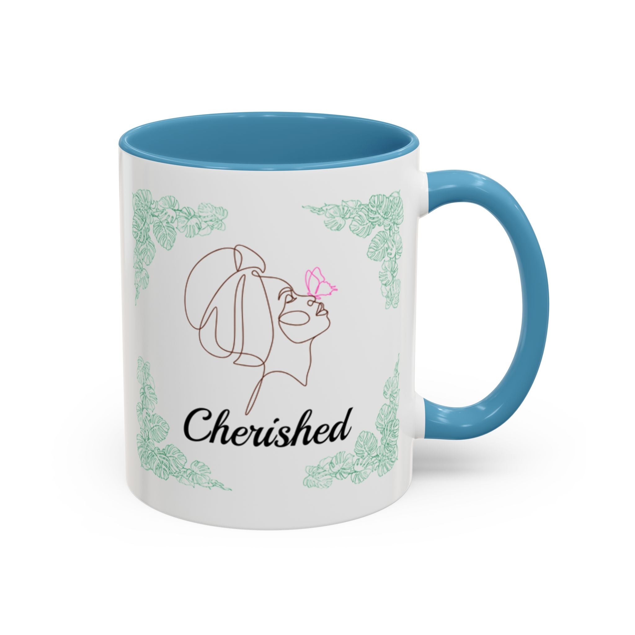 Flourish & Cherish Mug - Black Woman with Butterfly