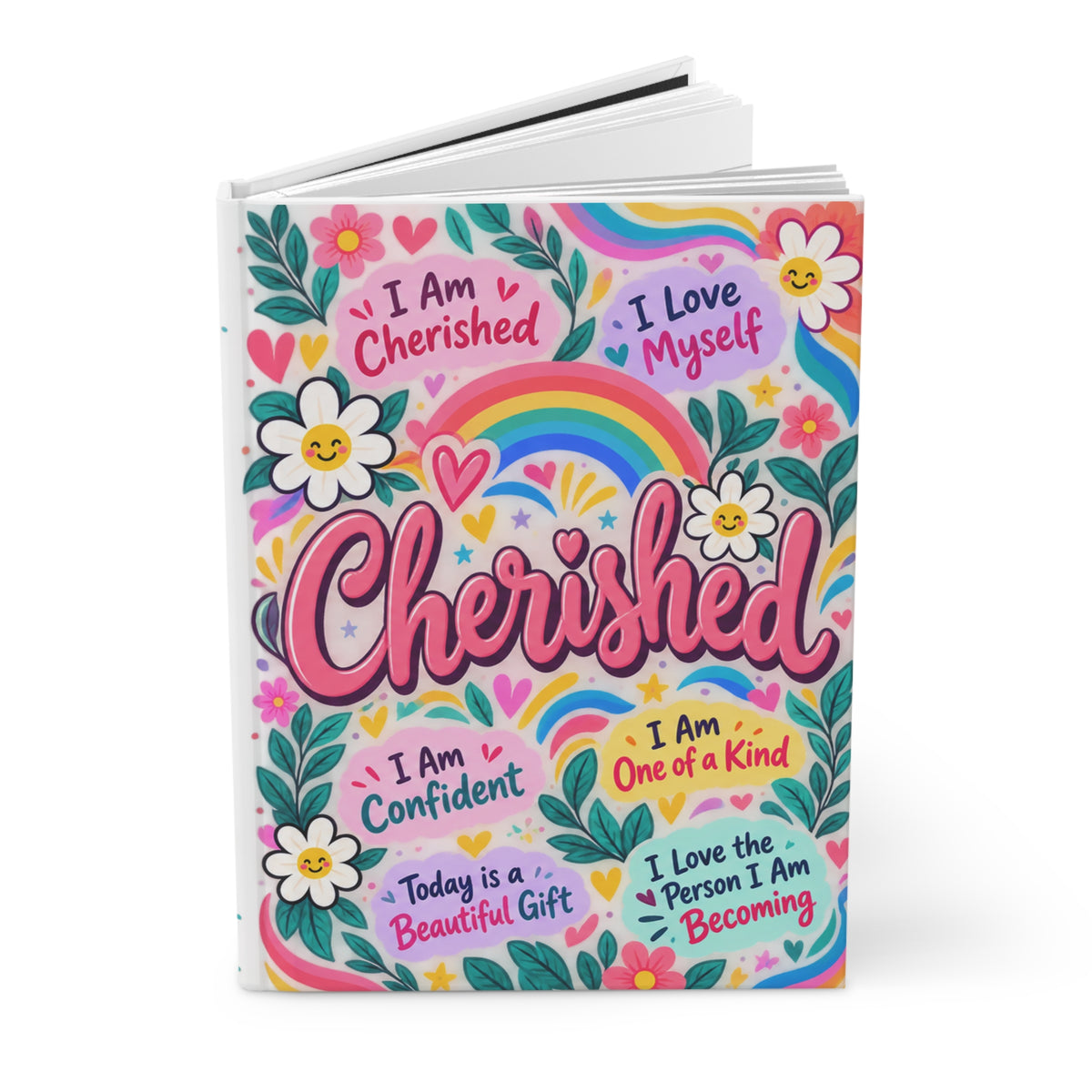 Cherished Self-Love Affirmations Hardcover Journal