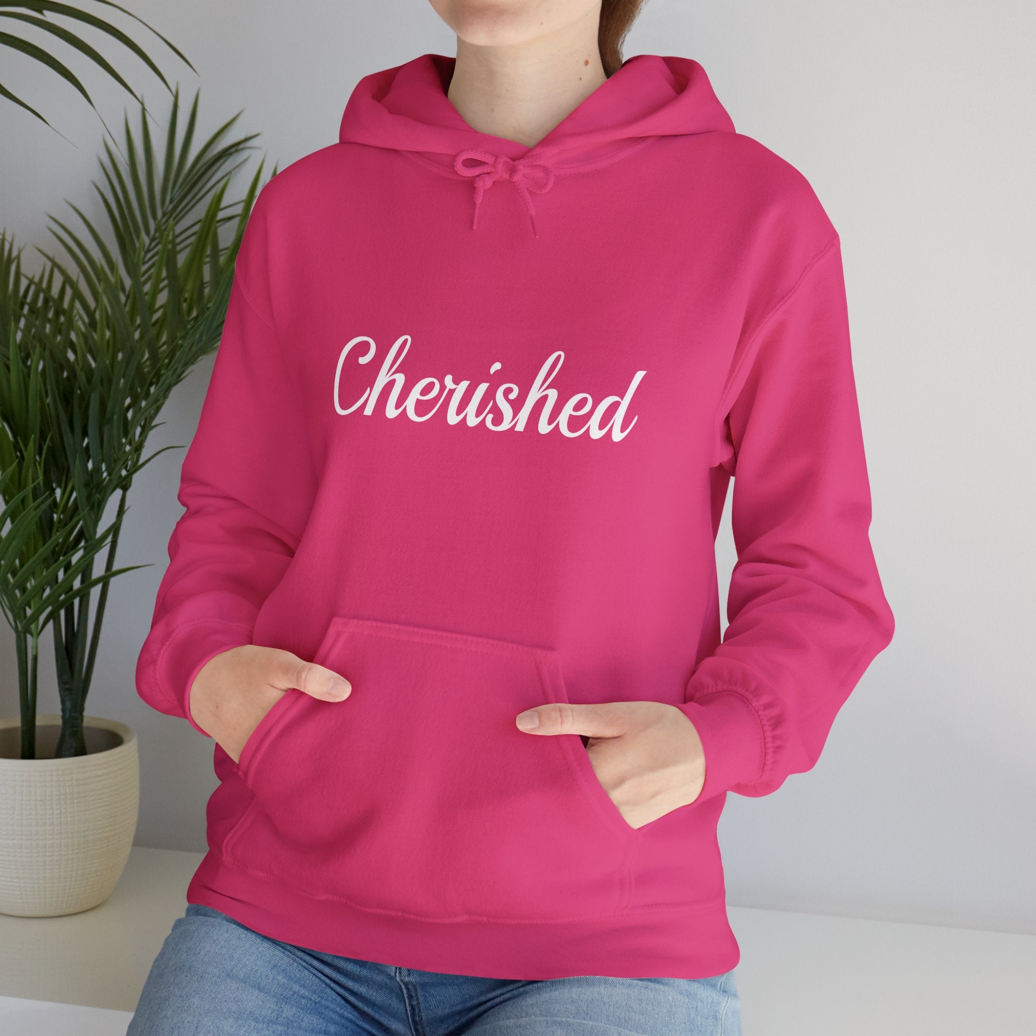 Cherished (White) Heavy Blend™ Hooded Sweatshirt